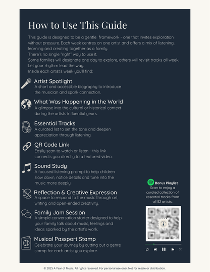 A Year of Music Family Curriculum - Essentials Edition