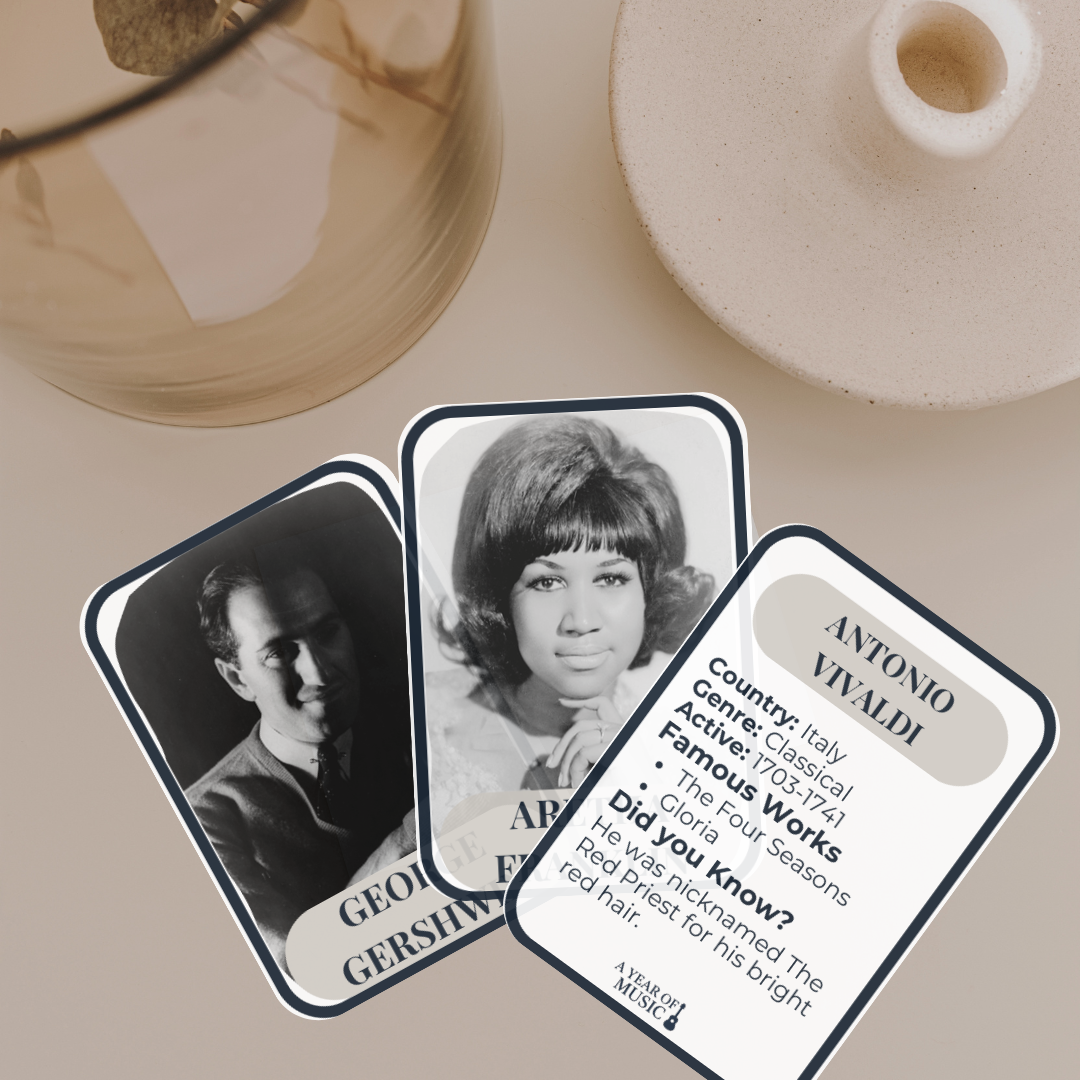 A Year of Music - Artist Flashcards