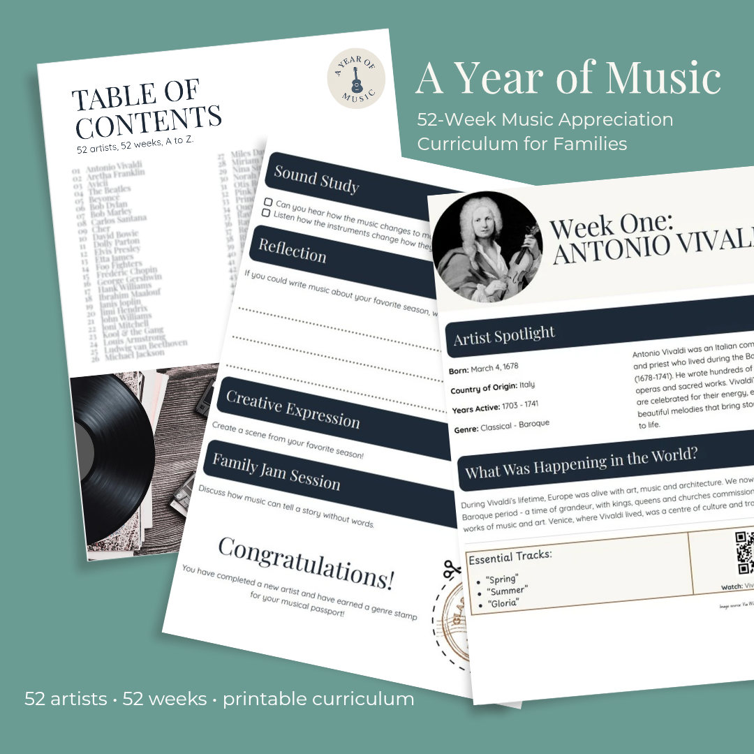 A Year of Music Family Curriculum - Essentials Edition